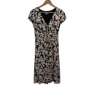 Majamas Floral V Neck Maternity Nursing Dress size M